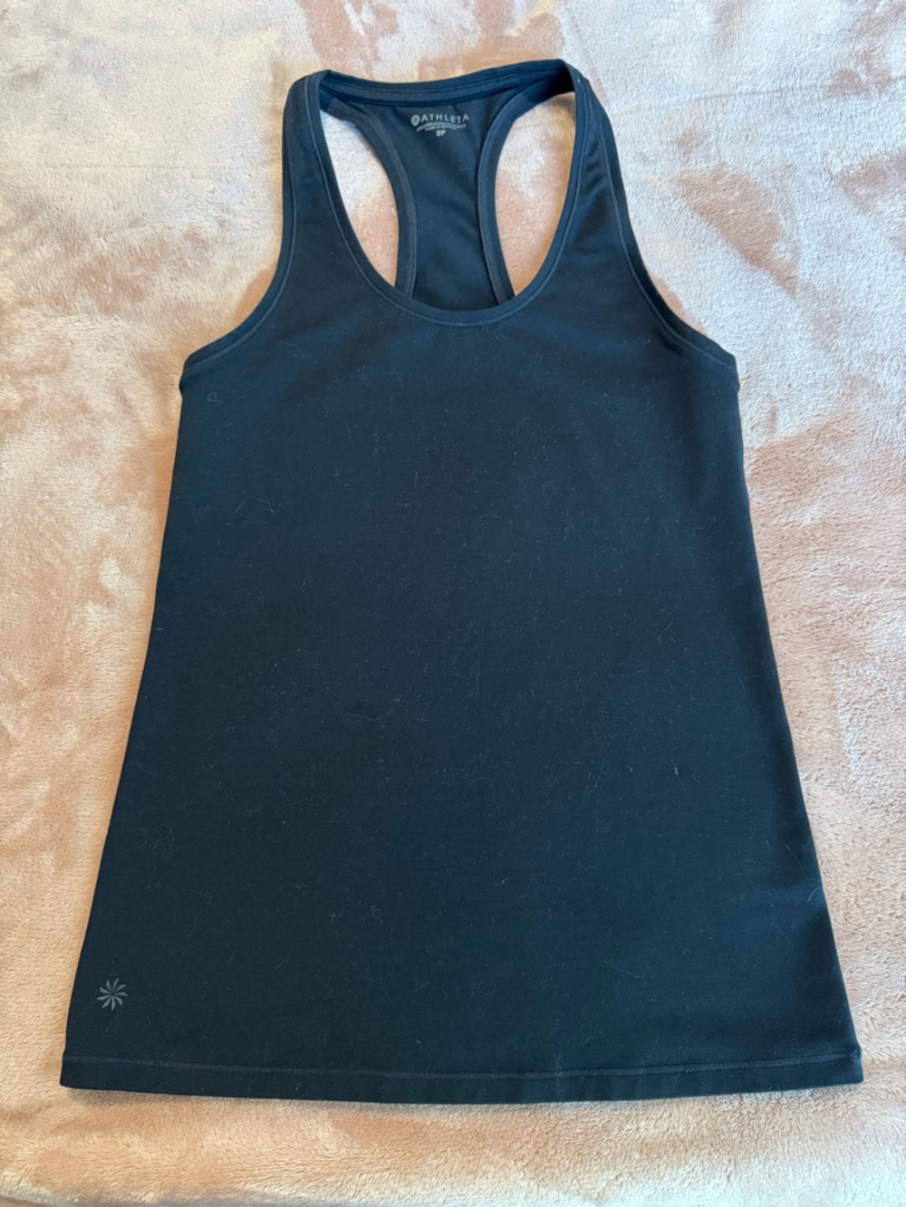 Athleta Racerback Tank Top, Black, Size Small Petite